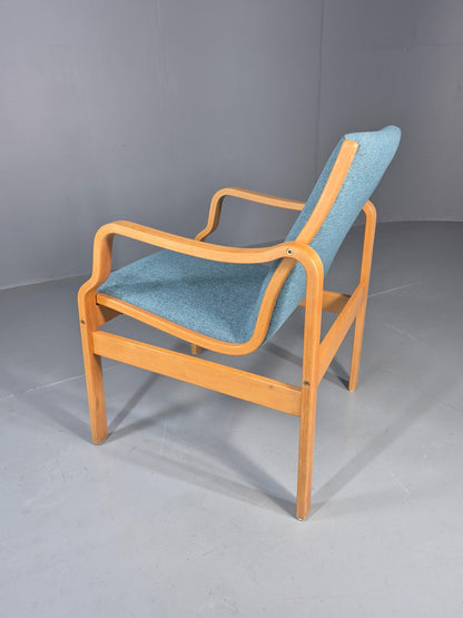 Vintage Danish Bentwood lounge chair fasterup New Upholstery Retro 1970s EB12001