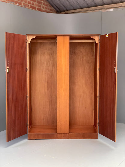 Vintage 1960s Teak Wardrobe Homeworthy Retro Mid Century Clothes Rail EB12299