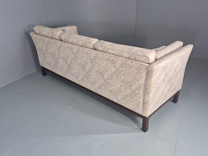Vintage 3 Seater Sofa 1980s Danish Design Geometric Pattern Retro MCM Eb12581
