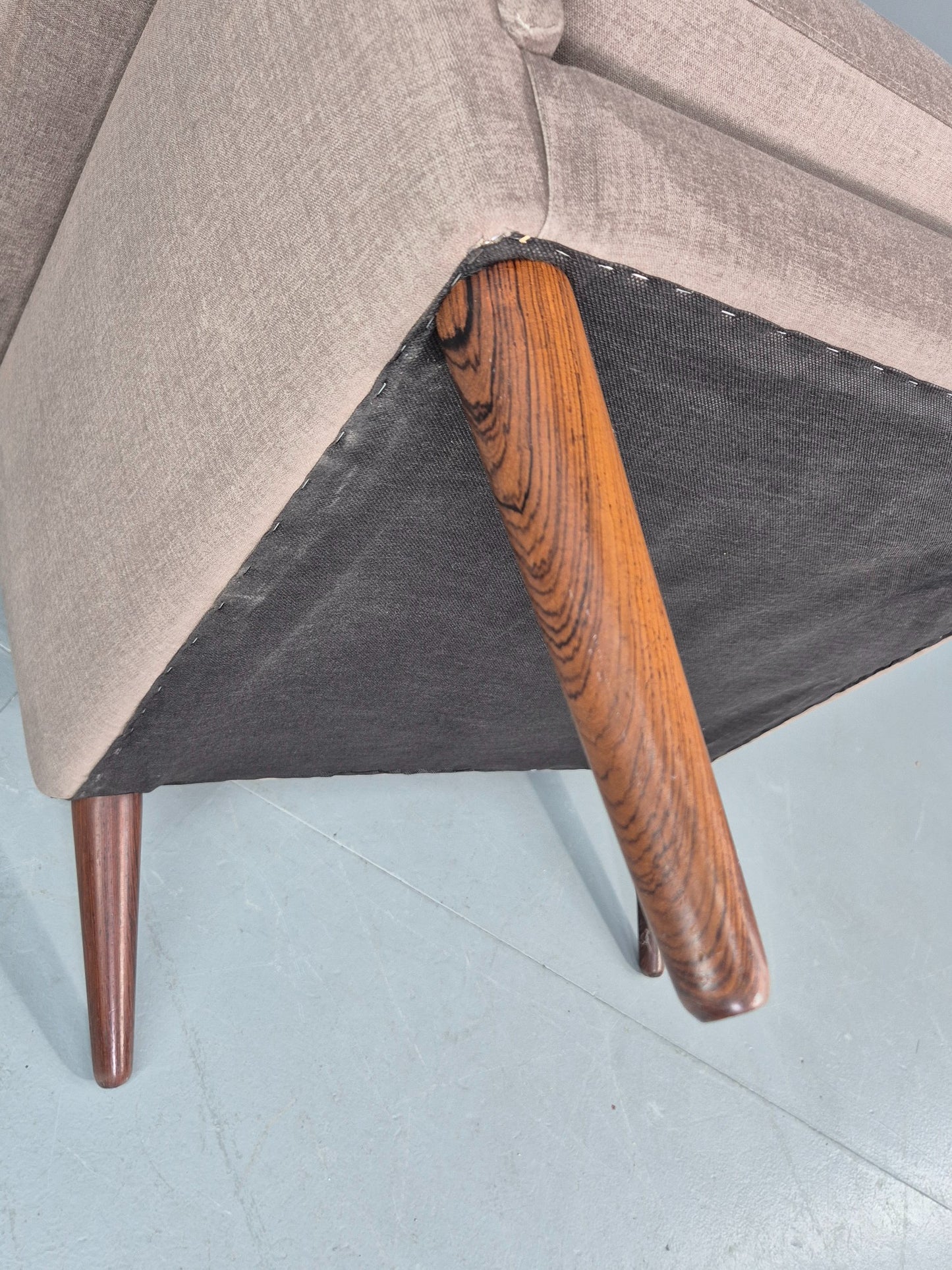 Vintage Lounge Chair Folke Ohlssen Fritz Hansen Denmark New Upholstery  EB12787