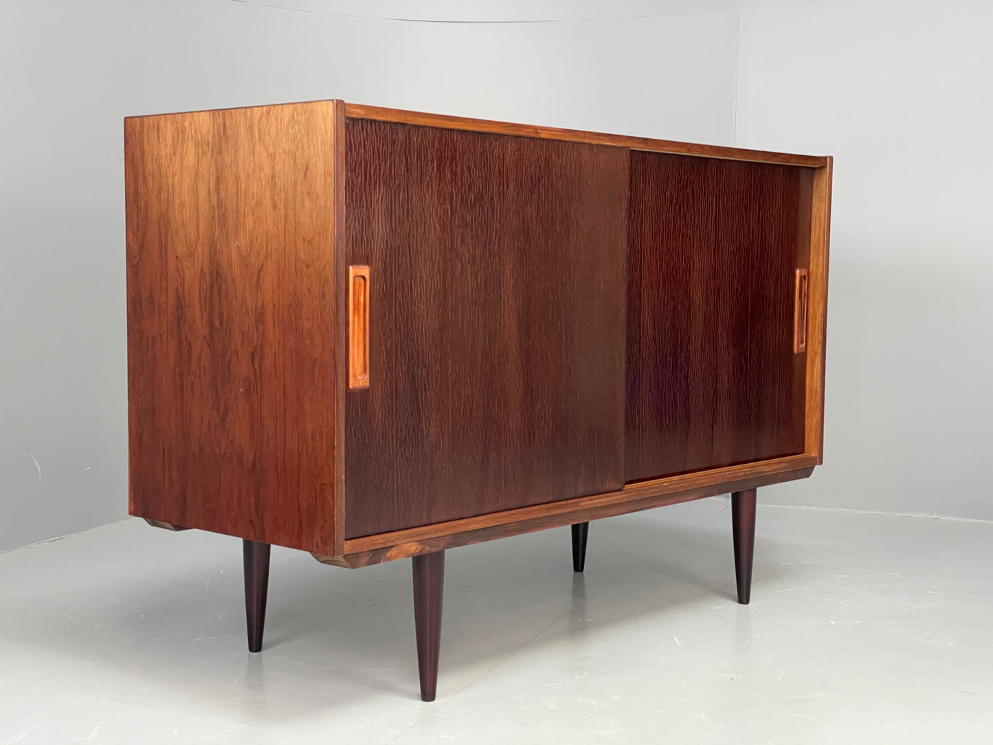 Vintage 1960s Compact Sideboard Cabinet Danish Mid Century Storage EB12341