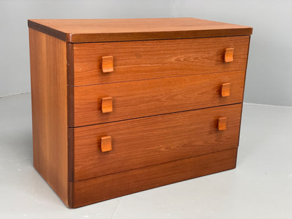 Vintage Teak Chest of Drawers By Stag 1970s Retro Midcentury Bedside EB12924