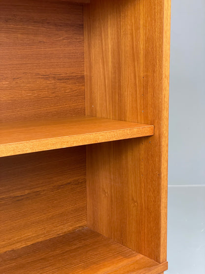 Vintage Tapley Teak Bookcase 1970s Adjustable Shelving Retro Compact EB13148