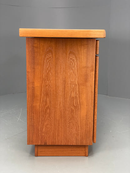 Vintage 1980s Teak Sideboard By Gangsø Danish Retro Shelving Drawers EB12075