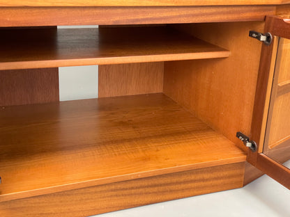 Vintage Teak Media Unit By Nathan Retro Squares HiFi TV Cabinet EB12938