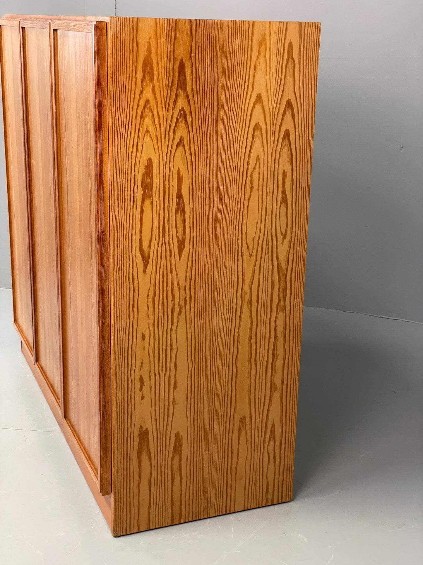 Vintage Danish Pine Cabinet By Viborg Møbler 1970s Drawers Shelving EB10846