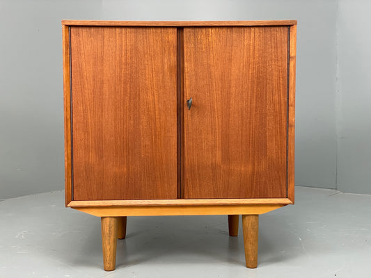 Vintage Teak Record Cabinet 1960s Mid Century Retro Dynatron Radio EB12963