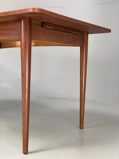 Vintage Walnut Dining Table Extending Mid Century 1960s Retro EB12960
