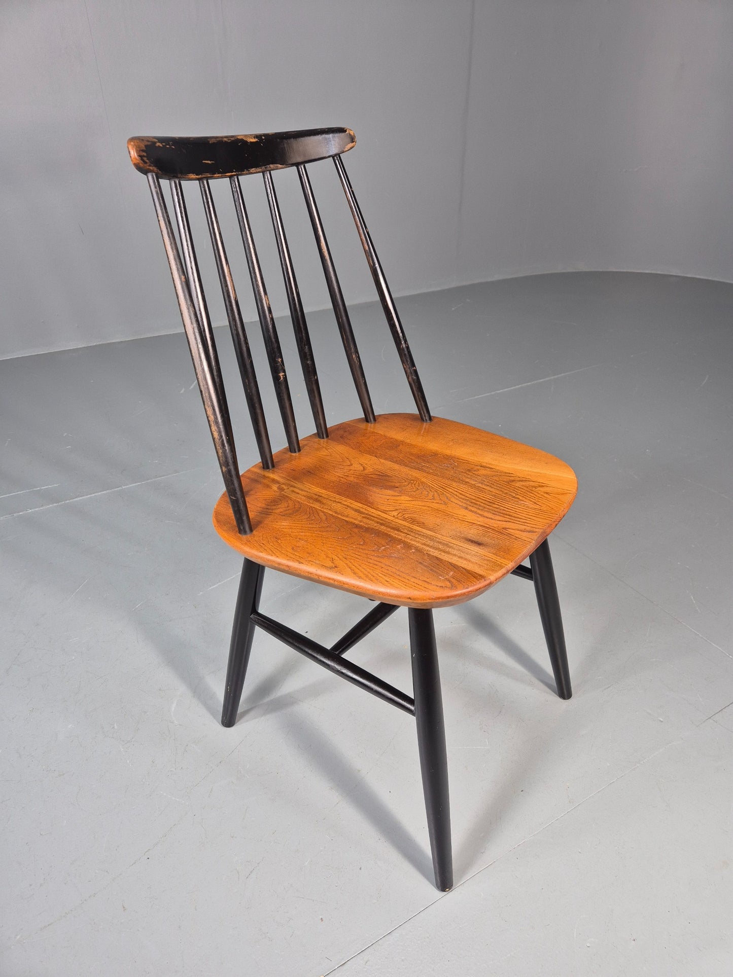 Vintage Ilmari Tapiovaara Fanett Chair Beech and Teak Retro MCM 1950s EB11602