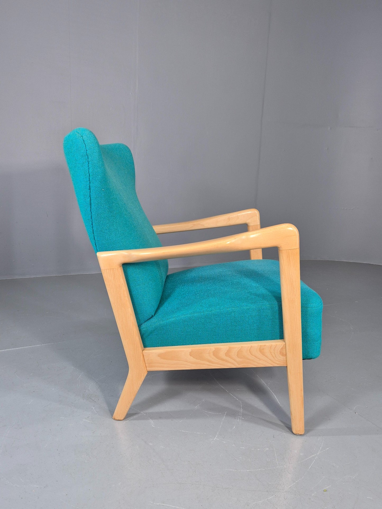 Vintage Mid Century Fritz Hansen Lounge Chair Soren Hansen Design 1940s  EB12108