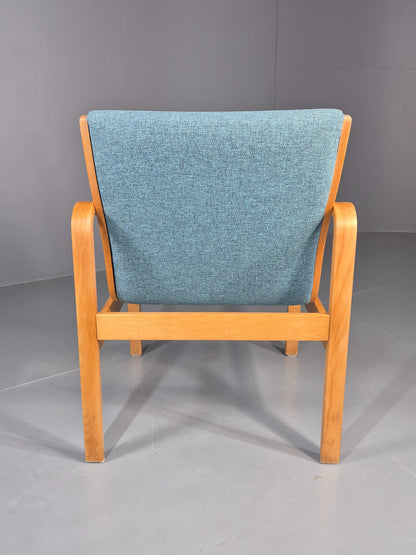 Vintage Danish Bentwood lounge chair fasterup New Upholstery Retro 1970s EB12001