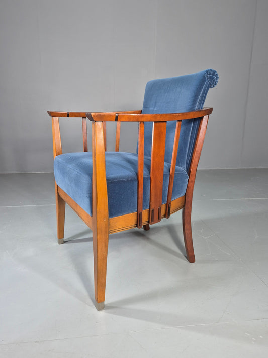 Vintage Jugendstil Styled Armchair Dutch Design Modern Build 1980s Retro Eb13019