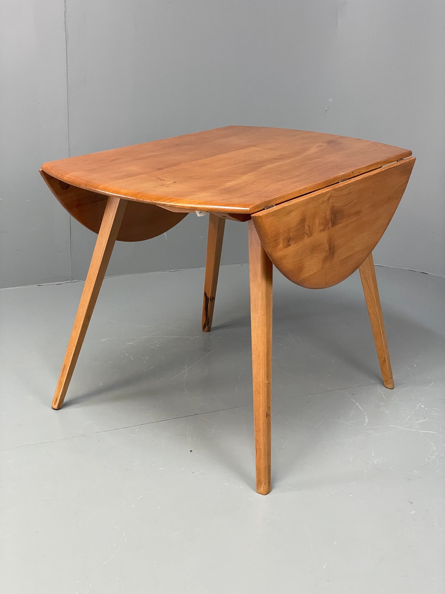 Vintage Ercol Elm Table Blonde Drop Leaf 1960s Mid Century EB12195
