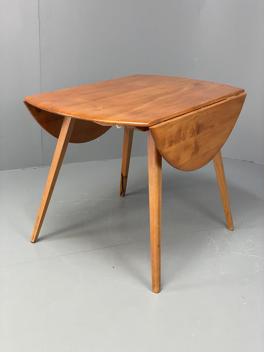 Vintage Ercol Elm Table Blonde Drop Leaf 1960s Mid Century EB12195