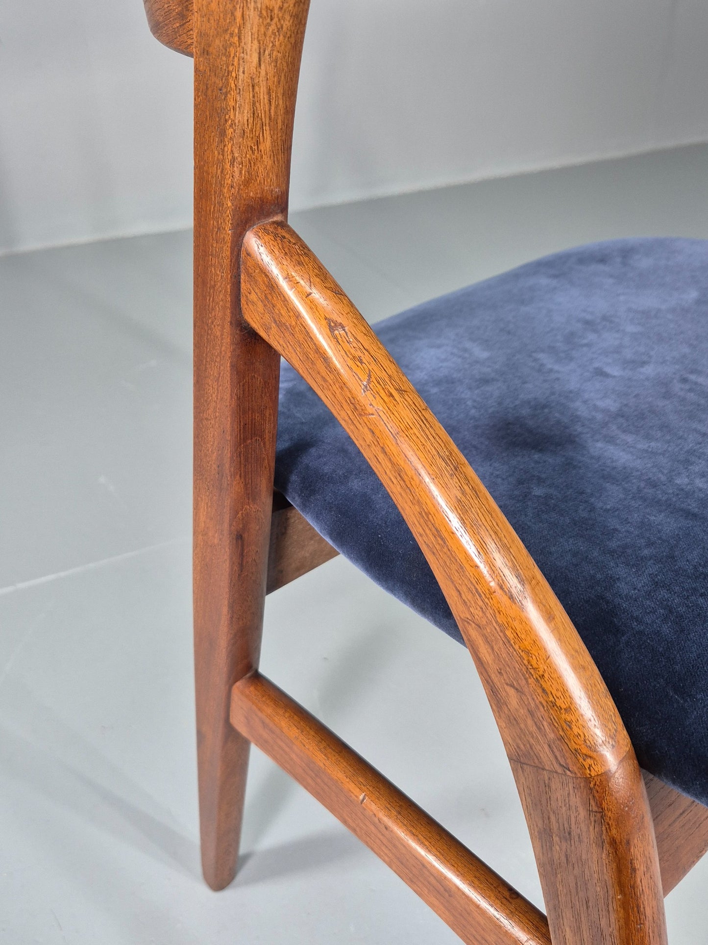 Vintage Teak Dining Chair Mid Century Design Dyrlund New Upholstery  EB12481