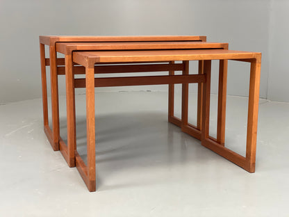 Vintage Kai Kristiansen Nesting Tables Teak Retro Danish 1960s EB11977