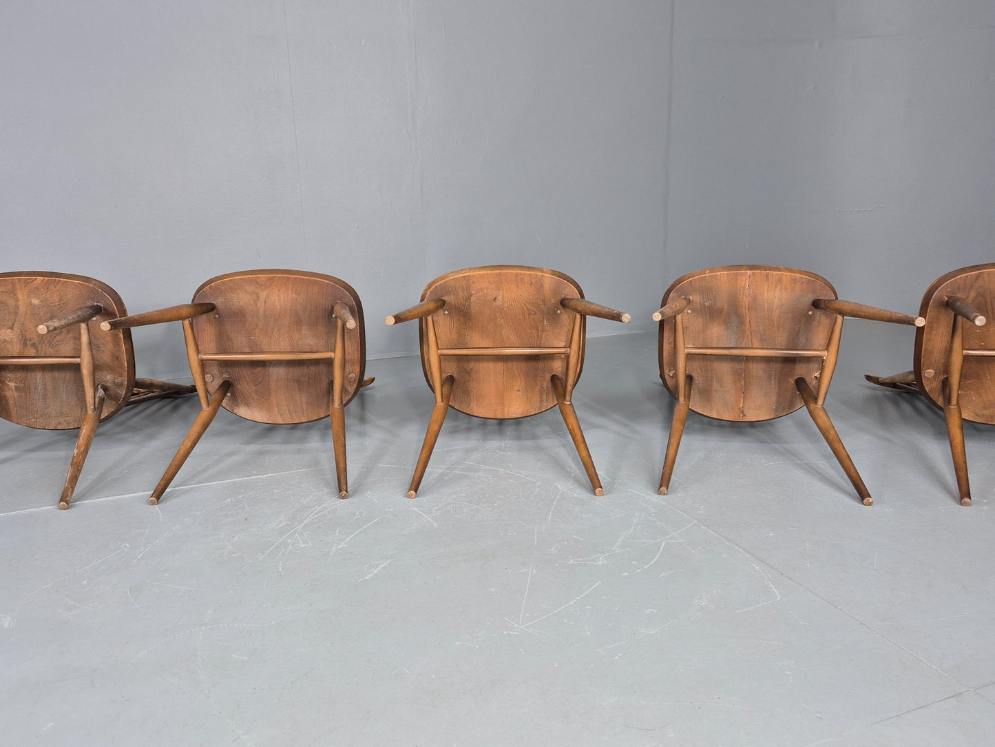 5 Vintage Ercol Goldsmith chairs 1970s Originals EB12464
