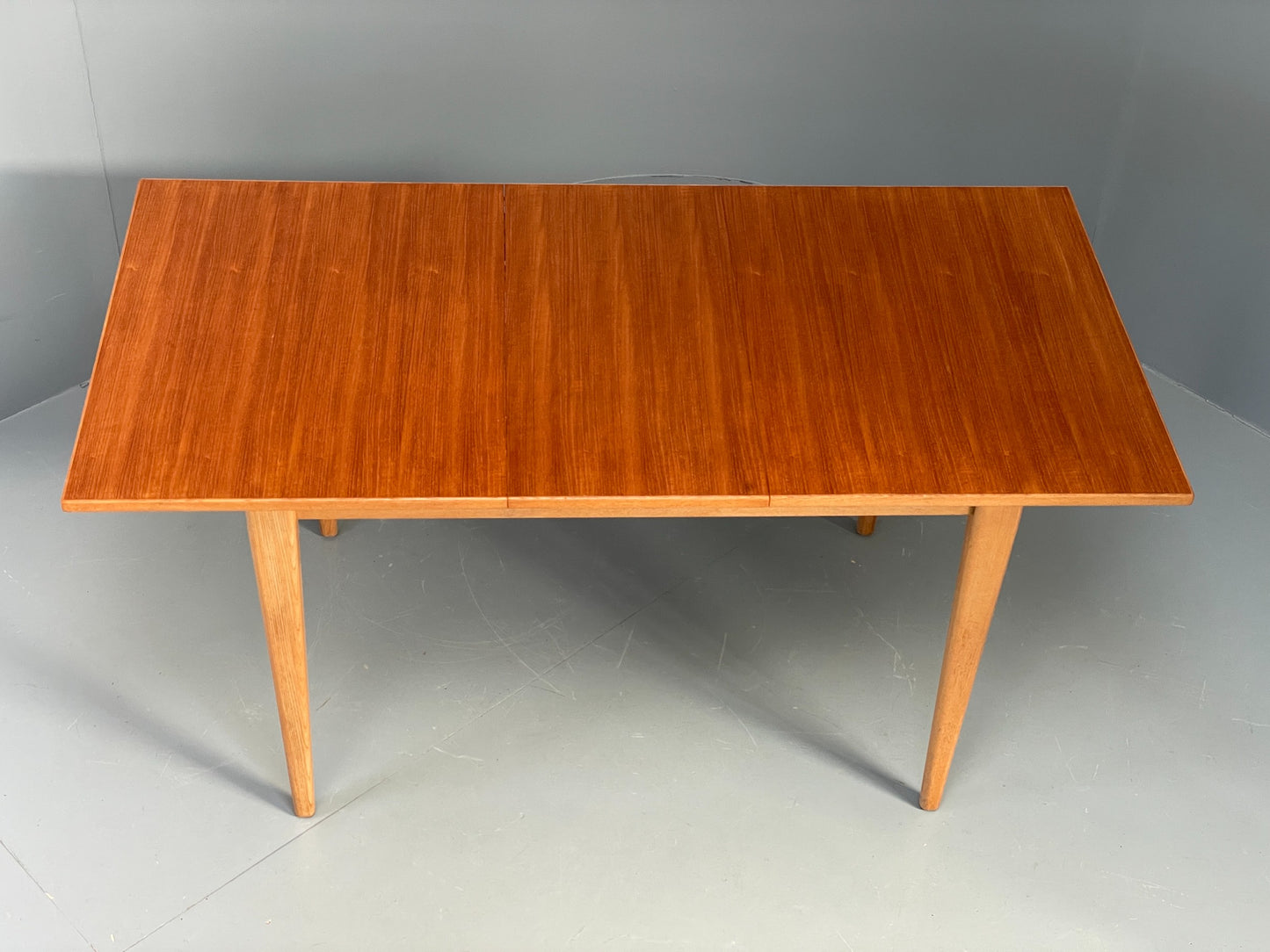 Vintage Teak Dining Table Gordon Russell Extending Ash Legs 1960s EB11976