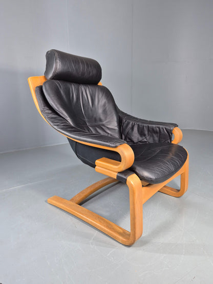 Vintage Danish Lounge Chair Skippers Apollo Mid Century 1970s Retro EB12124