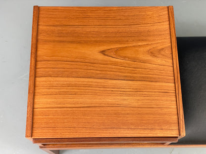 Vintage Teak Telephone Table By Chippy Heath 1960s Mid Century Drawers EB12495