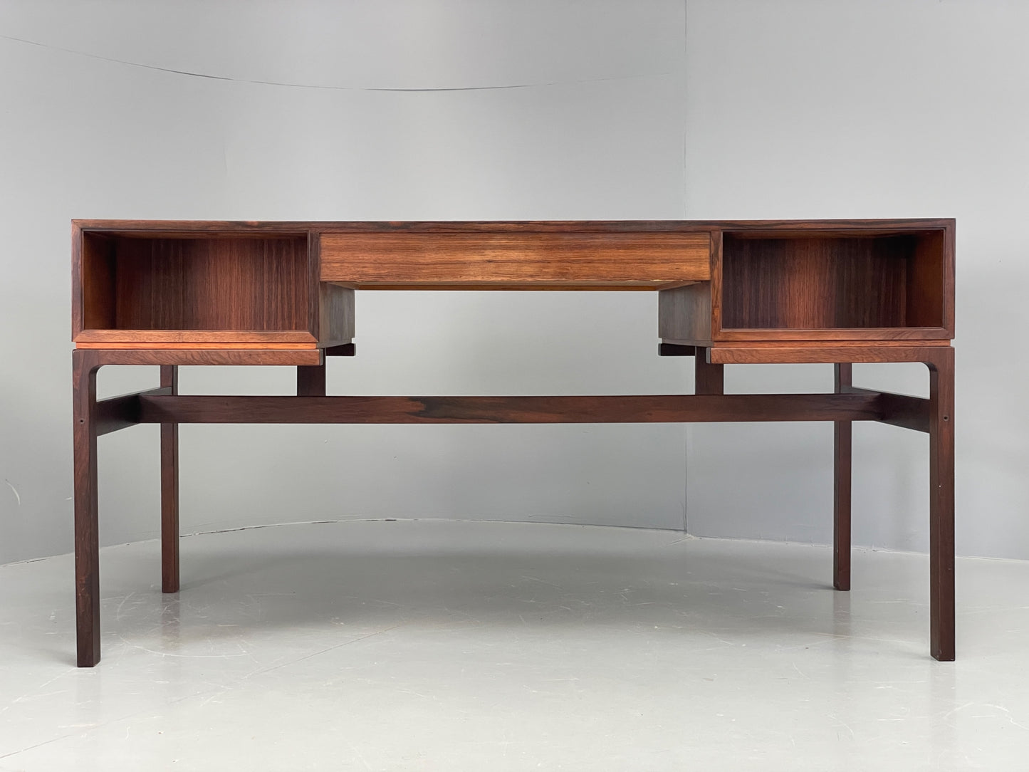 Vintage 1960s Rosewood Desk Arne Wahl Iverson Mid Century Danish Drawer EB12284