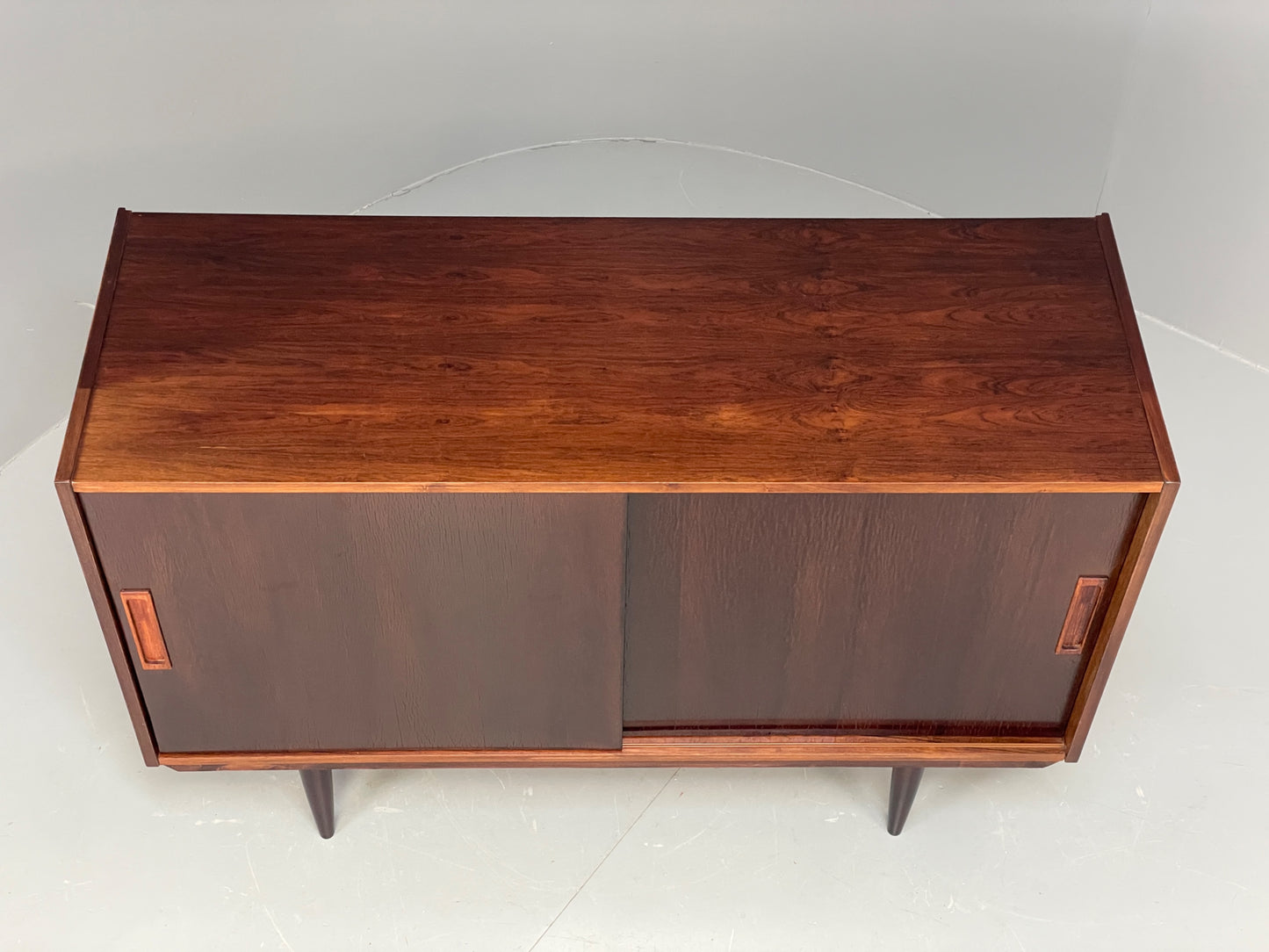 Vintage 1960s Compact Sideboard Cabinet Danish Mid Century Storage EB12341
