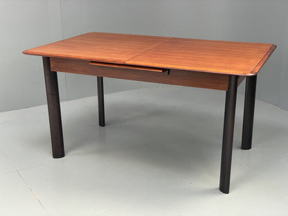 Vintage Walnut Dining Table Extending Mid Century 1960s Sprung Retro EB12291