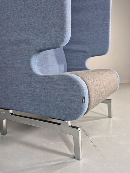 Vintage Materia Point Pod Sofa Swedish Blue and Grey Modern Design EB12869