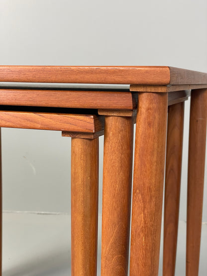 Vintage Teak Nesting Tables 1960s Mid Century By Stewart Griffiths Retro EB12501