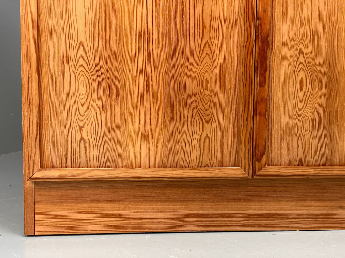 Vintage Danish Pine Cabinet By Viborg Møbler 1970s Drawers Shelving EB10846