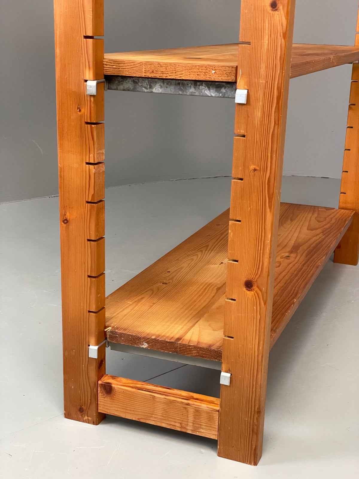 Vintage Pine Shelving Unit Adjustable Modular Open Retro Bruynzeel Solid EB13161