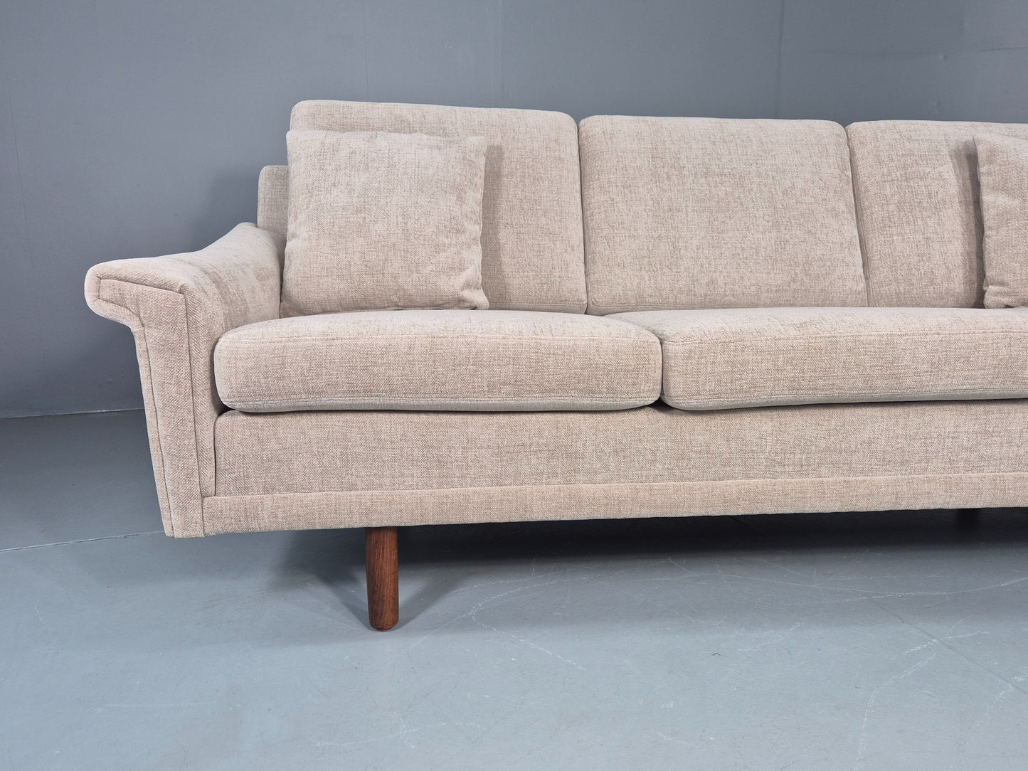 Vintage Danish 3 Seater Sofa New upholstery 1960s Original Mid Century EB12534