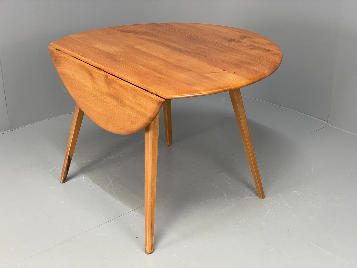 Vintage Ercol Elm Table Blonde Drop Leaf 1960s Mid Century EB12195