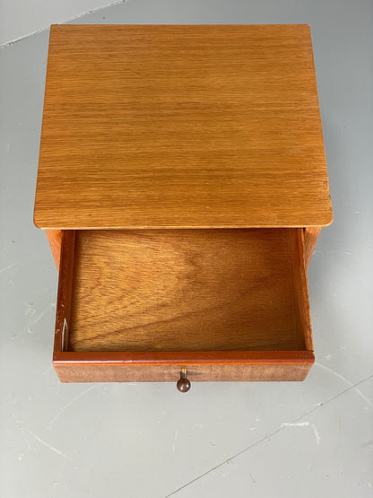 Vintage 1950s Bedside Cabinet By Lebus Oak Mid Century Retro Drawer EB12947
