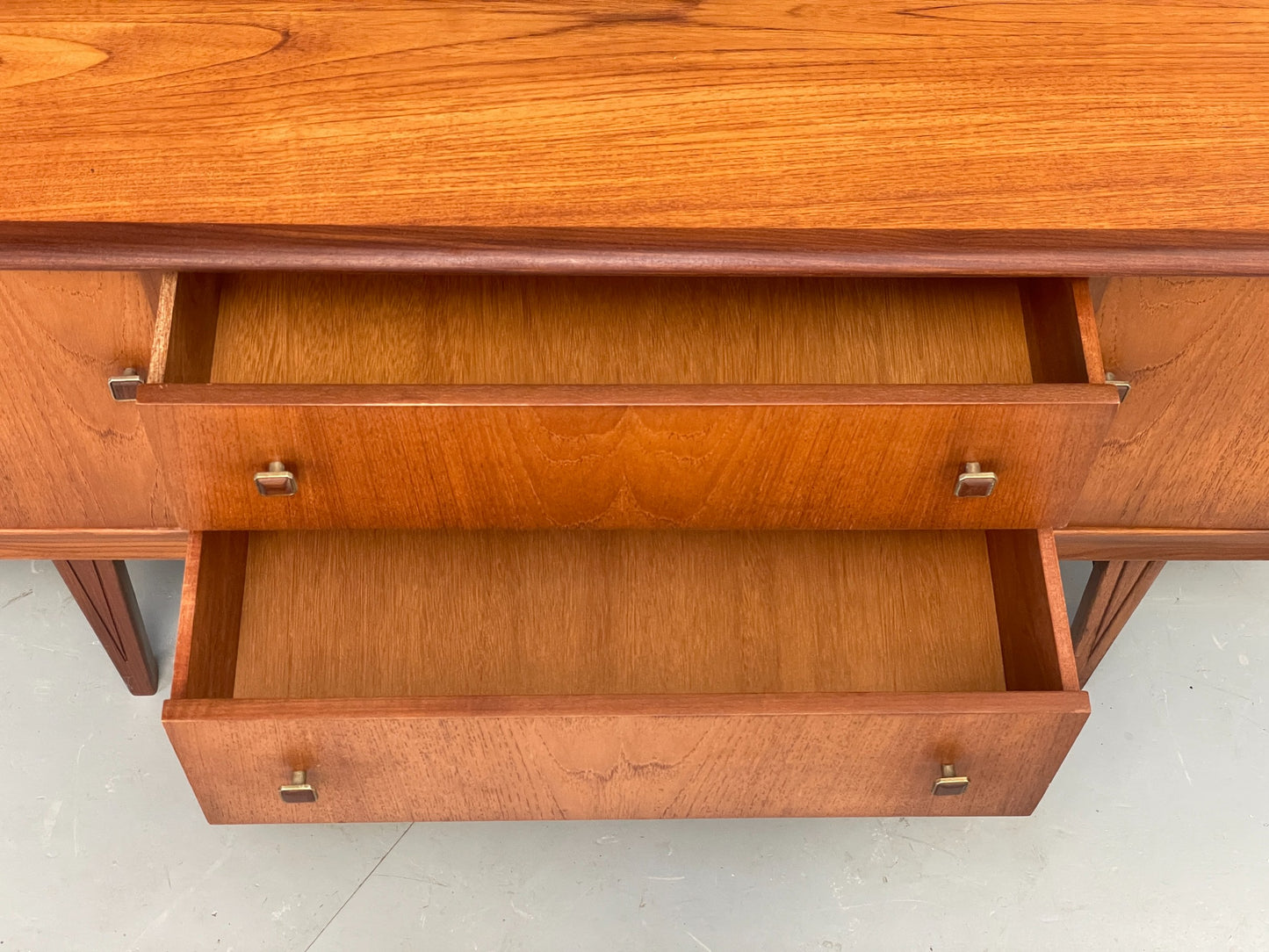Vintage 1960s Teak Sideboard By Homeworthy Retro Drawers Mid Century EB12508