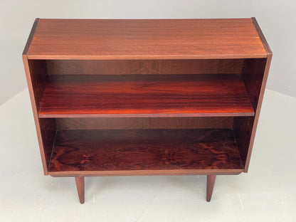 Vintage 1970s Danish Bookcase Darkwood Retro Adjustable Shelving EB12338