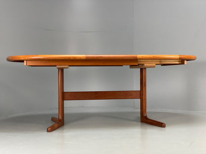 Vintage Teak Dining Table Extending Danish Mid Century Retro 1970s EB13122