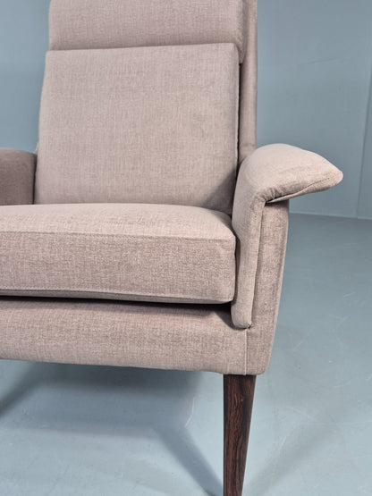 Vintage Lounge Chair Folke Ohlssen Fritz Hansen Denmark New Upholstery  EB12787