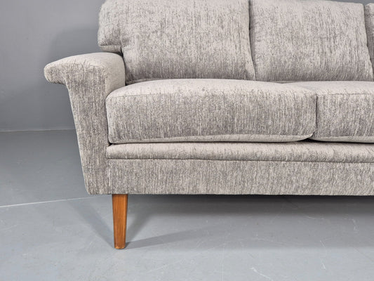 Vintage 3 Seater Mid Century Sofa Danish Design New Upholstery 1960s EB11127