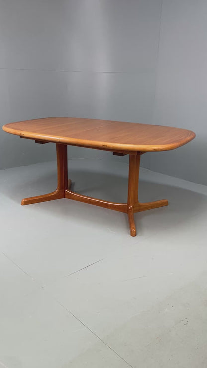 Vintage Teak Dining Table Dyrlund Extending Danish Teak EB12059